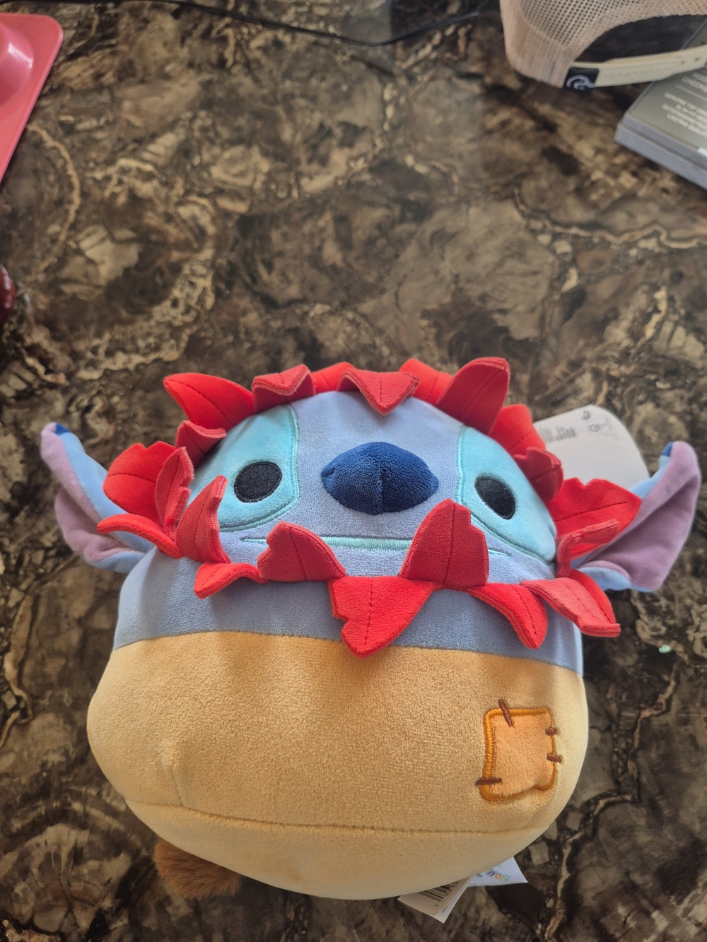 Plush Stitch Hawaiian Lei Kids Plush Toy - Blue/Red